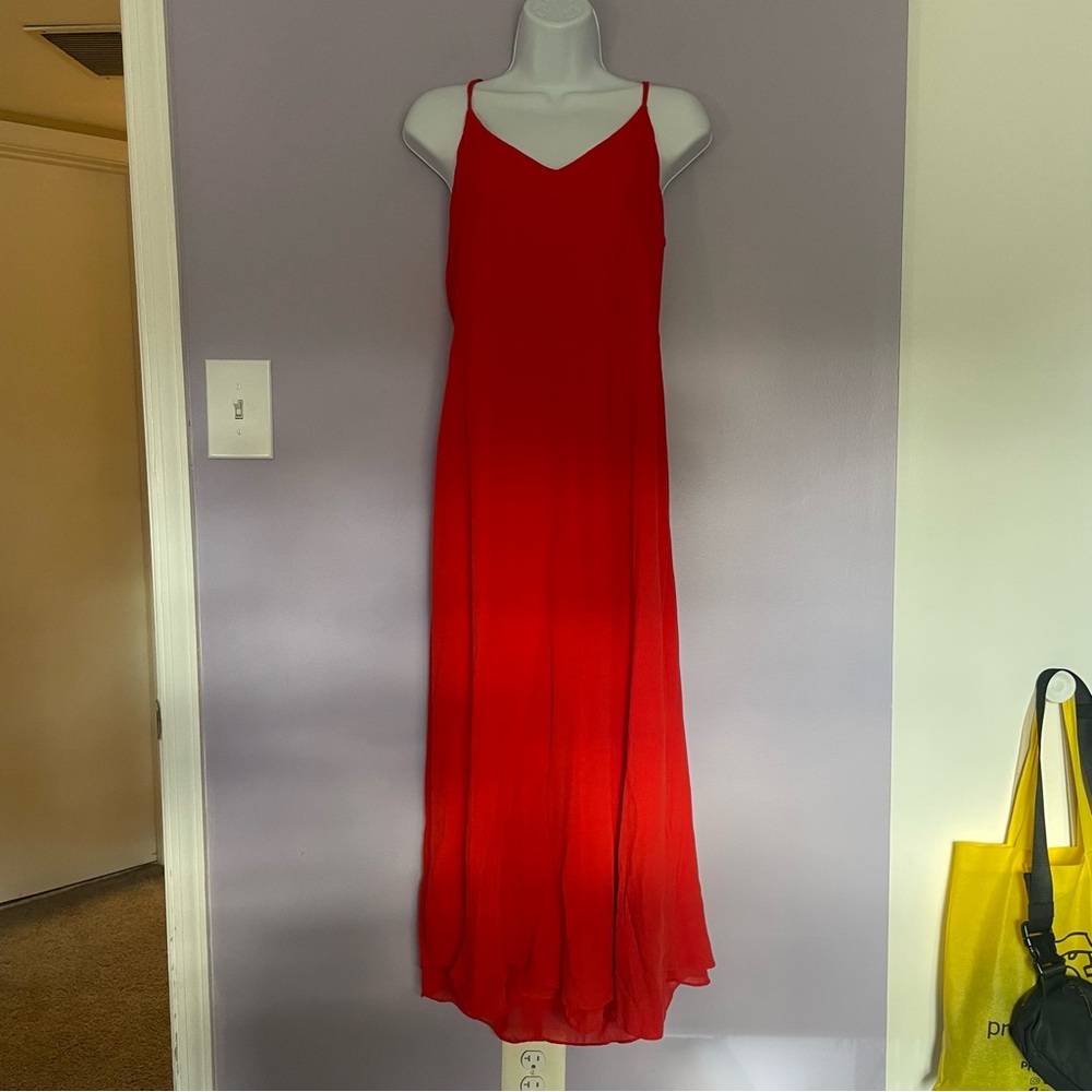 Aritzia Red Midi Dress